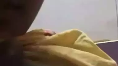 Nipple milking bhabhi on video call boobs show to lover