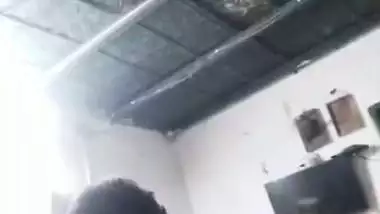 Horny Jija chews big boobs of Sali in a local bf video