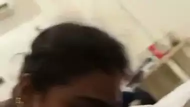 Sucking a dick before getting fucked in the Telugu sex video