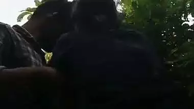 Slim tribal village girl fucking outdoor with lover