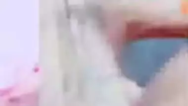 Live cam cute girl playing with boobs and hairy pussy