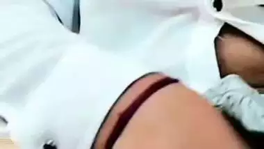 Milky boobs horny GF topless viral call to boyfriend