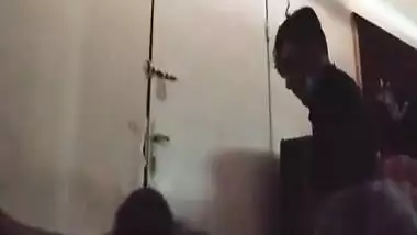 Unsatisfied Bhabhi Quick Fucking with Nefew in Store Room